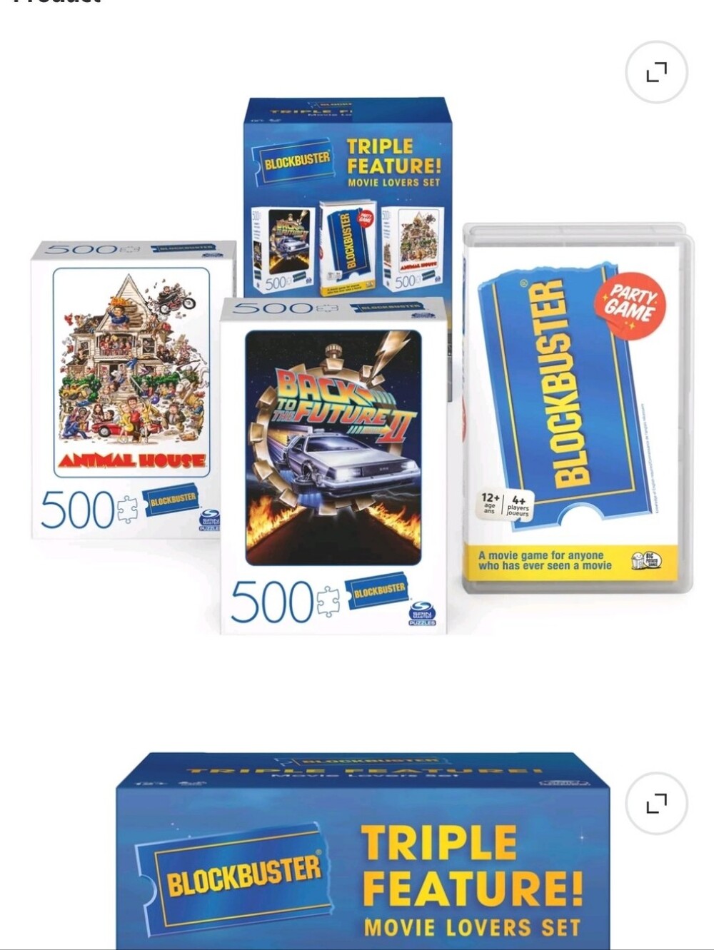 Blockbuster Triple Threat Movie Lovers Set - New